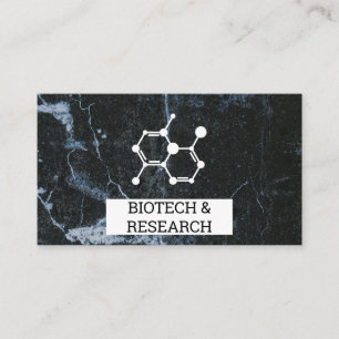 Carte De Visite Bio Tech Molecule   Marbre