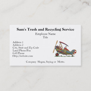 Carte De Visite Biplan mignon