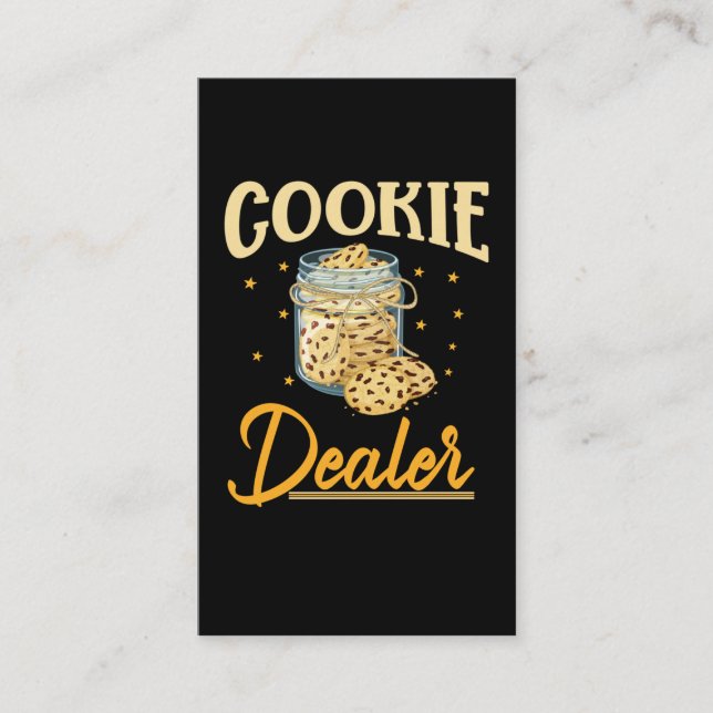 Carte De Visite Biscuit Cuisine Foodie Biscuit Baker (Devant)