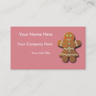 Carte De Visite Biscuit personnalisable de pain d'épice