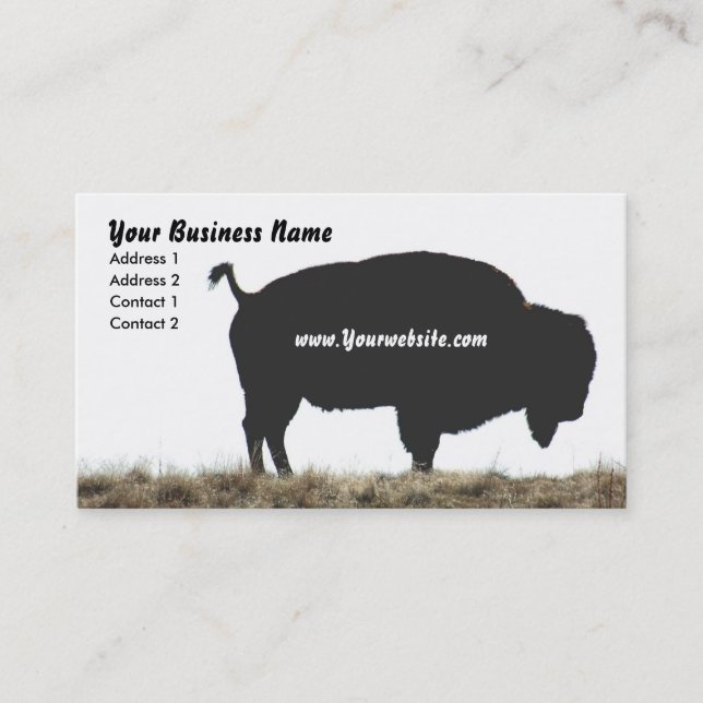 Carte De Visite Bison Business (Devant)