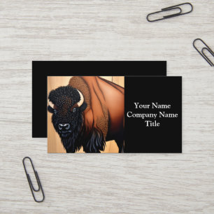 Carte De Visite Bison Majestic Des Prairies - Sauvage Et Gratuit