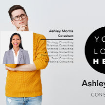 Bit Me QR Code Logo Photo Professionnel Noir Blanc