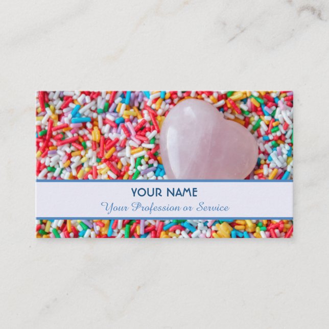 Carte De Visite Biteable délicieux bonbons saupoudrés pour vous! (Devant)