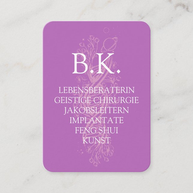 Carte de visite BK (Devant)