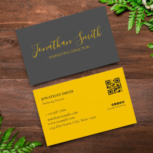 Carte De Visite Black and Gold Luxury Business   Professionnel