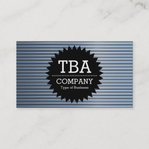 Carte De Visite Black Circle Star v2 - Tubes Chrome