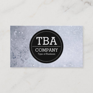 Carte De Visite Black Circle v3 - Bulles de savon