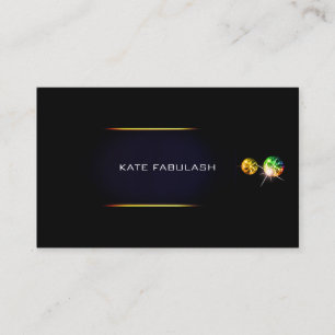 Carte De Visite Black Gold Diamond Fashion Crystals VIP