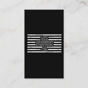 Carte De Visite Black Lines a supprimé la théorie du complot gou