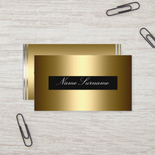 Carte De Visite Black or Abstrait design entreprise