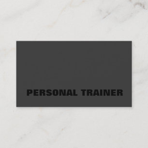 Carte De Visite Black Out Personal Trainer Fitness Sport