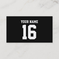 Black Sporty Team Jersey