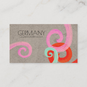 Carte de visite Black Swirls