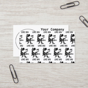 Carte De Visite Black Trex le Boss Dino