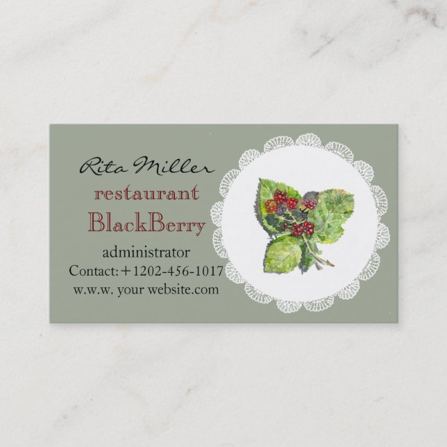 Carte De Visite BlackBerry (Devant)