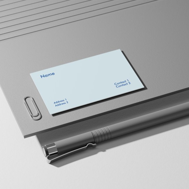 Carte de visite blanc azuréen (Créateur téléchargé)