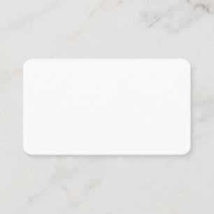 Carte De Visite Blanc clair 3,5 po x 2 po Coins arrondis Matte