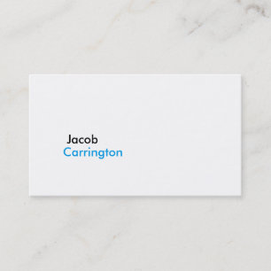 Carte De Visite Blanc croquant moderne simple