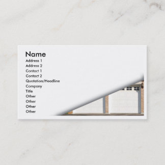 Carte De Visite blanc-garage-portes