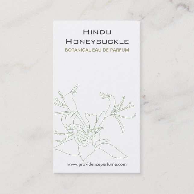 Carte de visite BLANC HONEYSUCKLE (Devant)