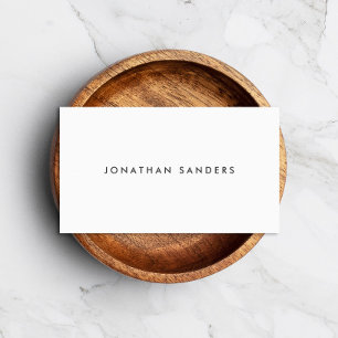 CARTE DE VISITE BLANC MODERNE ET MINIMAL