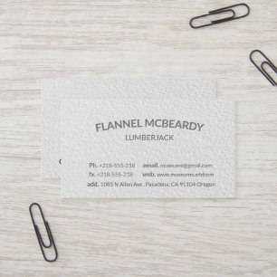 Carte De Visite Blanc professionnel moderne d'impression