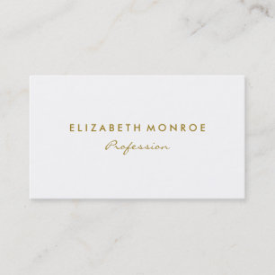 Carte De Visite Blanc simple