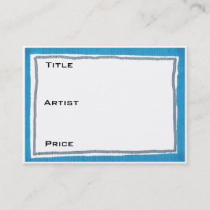 Carte De Visite Bleu