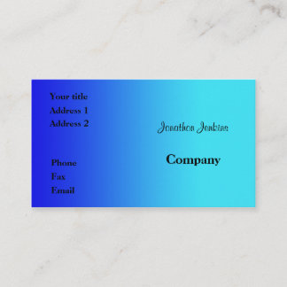 Carte De Visite Bleu