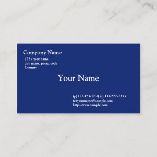 Carte De Visite bleu clair