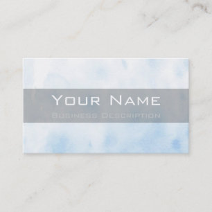 Carte de visite bleu clair