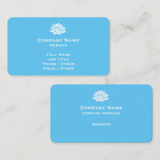 Carte de visite bleu clair personnalisable