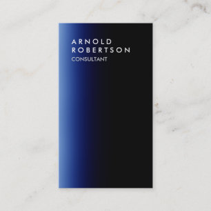 Carte de visite bleu clair vertical élégant