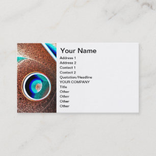 Carte De Visite Bleu cuivre