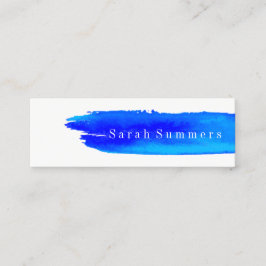 Carte de visite - bleu de traçage d'aquarelle