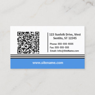 Carte De Visite Bleu Dégradé inférieur Simple Moderne Professionne