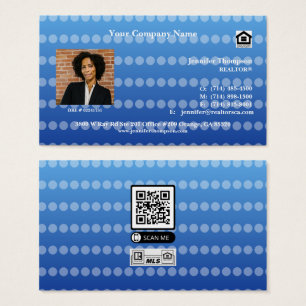 Carte de visite bleu d'inspiration océan