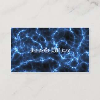 Carte De Visite Bleu électrique