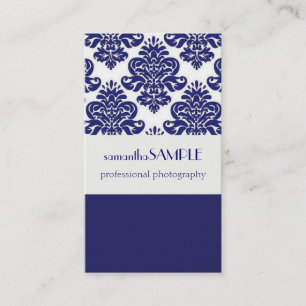 Carte De Visite Bleu et blanc