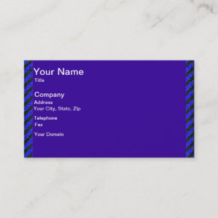 Carte De Visite Bleu et noir mince