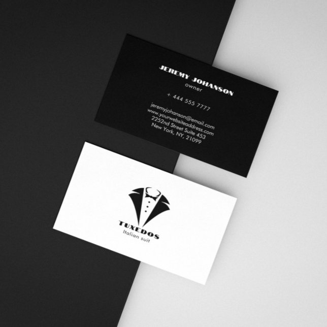 Carte De Visite Bleu et or (Créateur téléchargé)