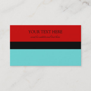 Carte De Visite Bleu et rouge