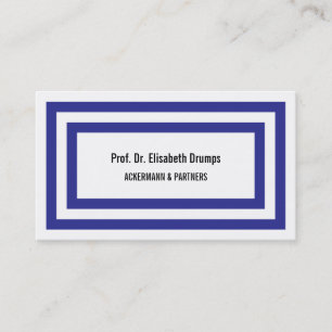 Carte De Visite Bleu froid cool