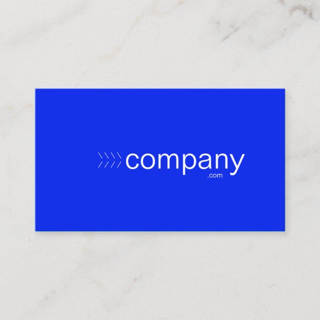 carte de visite bleu gras avec votre adresse Web (Devant)