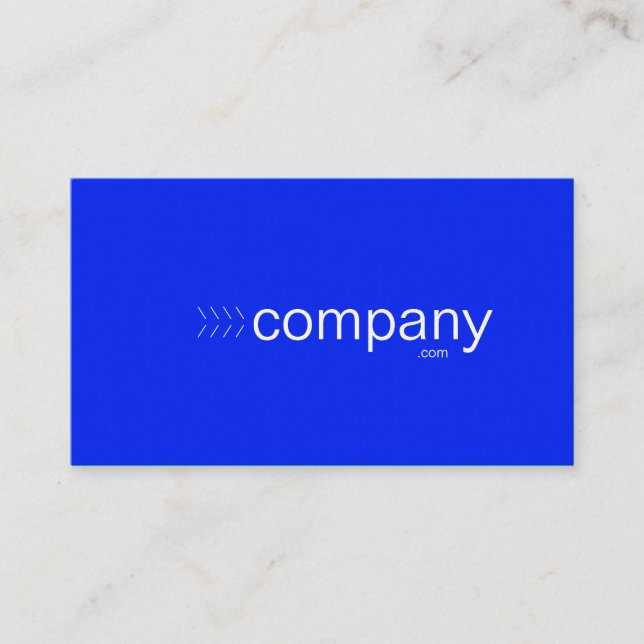 carte de visite bleu gras avec votre adresse Web (Devant)