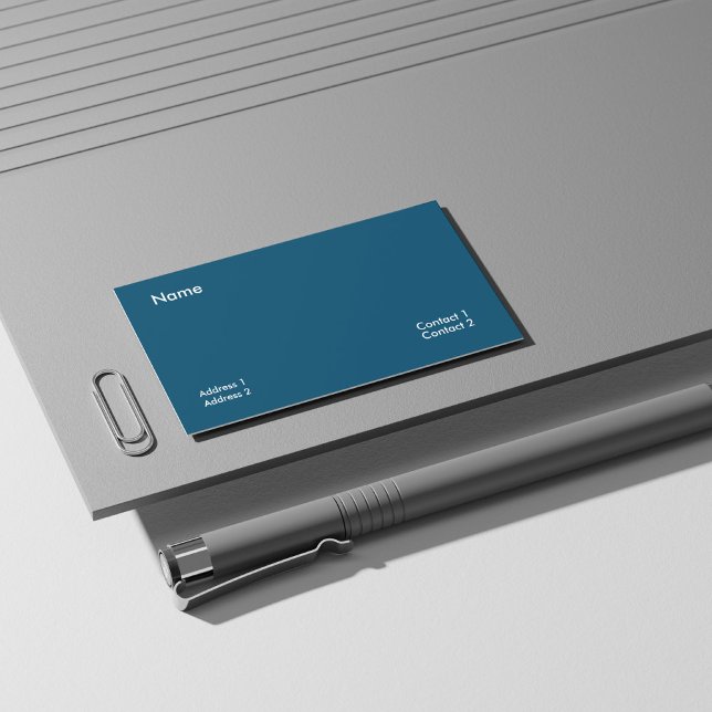 Carte De Visite Bleu océan (Créateur téléchargé)