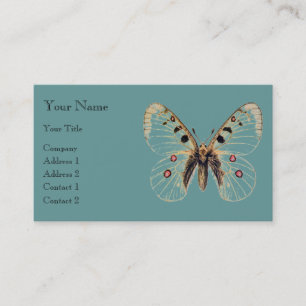 Carte De Visite Bleu papillon