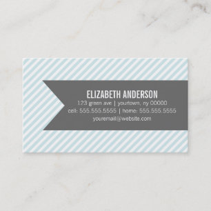 Carte De Visite Bleu Pastel