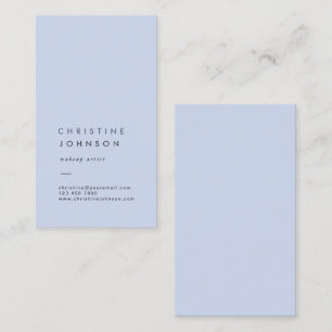 Carte De Visite bleu pastel